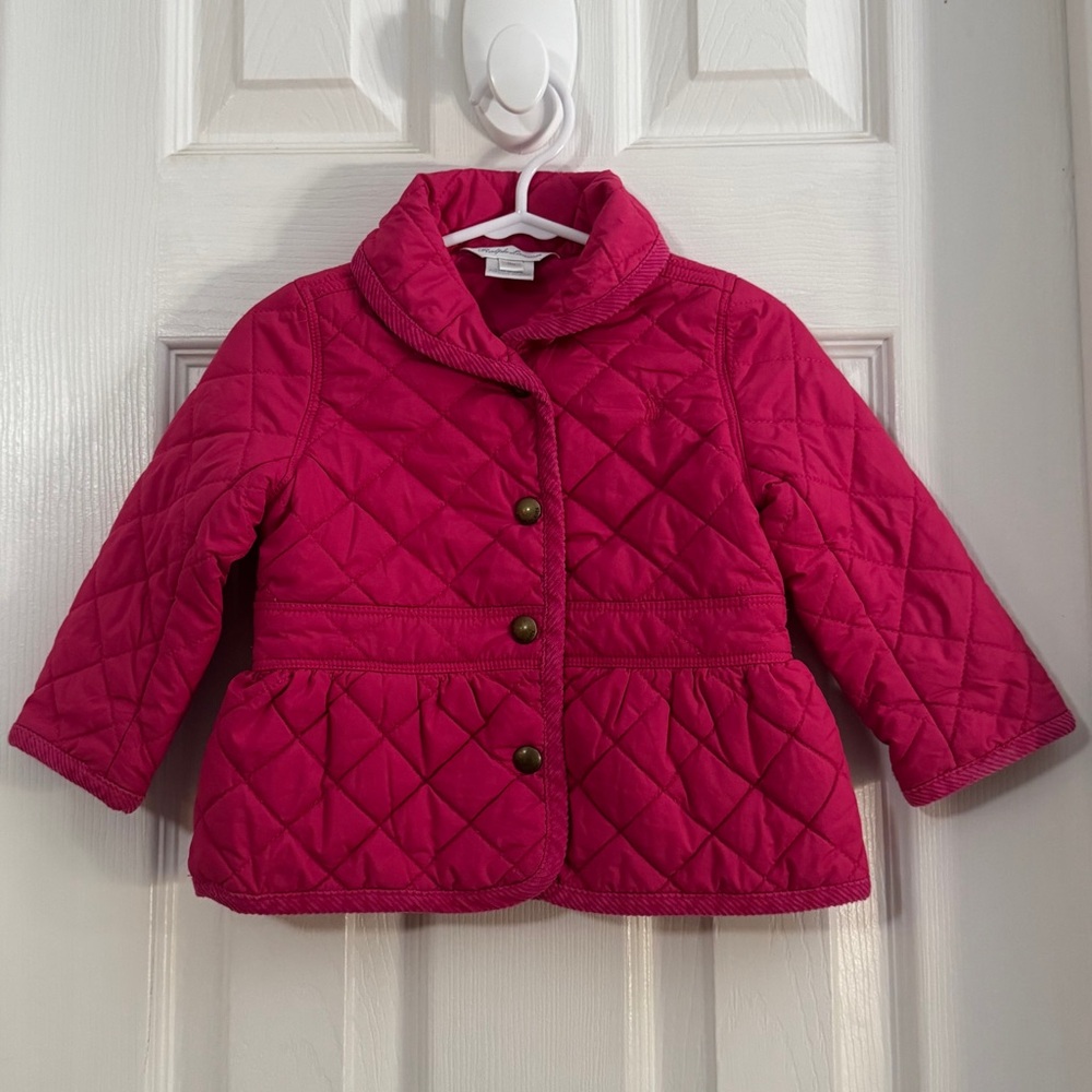 Ralph Lauren Blue Label Girls Pink Quilted Jacket